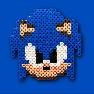 Sonic the Hedgehog Perler Bead Sprite